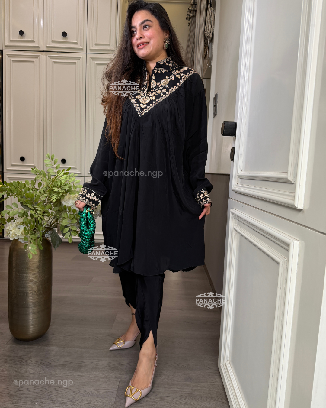 Black Choga kaftan
