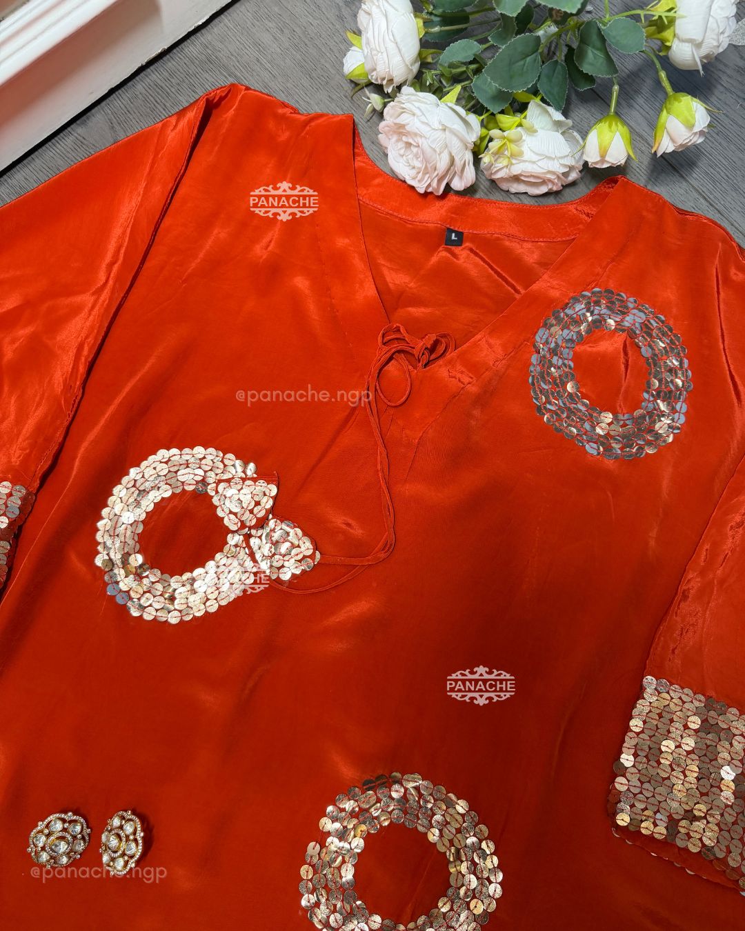 Sunset Kaftan choga set