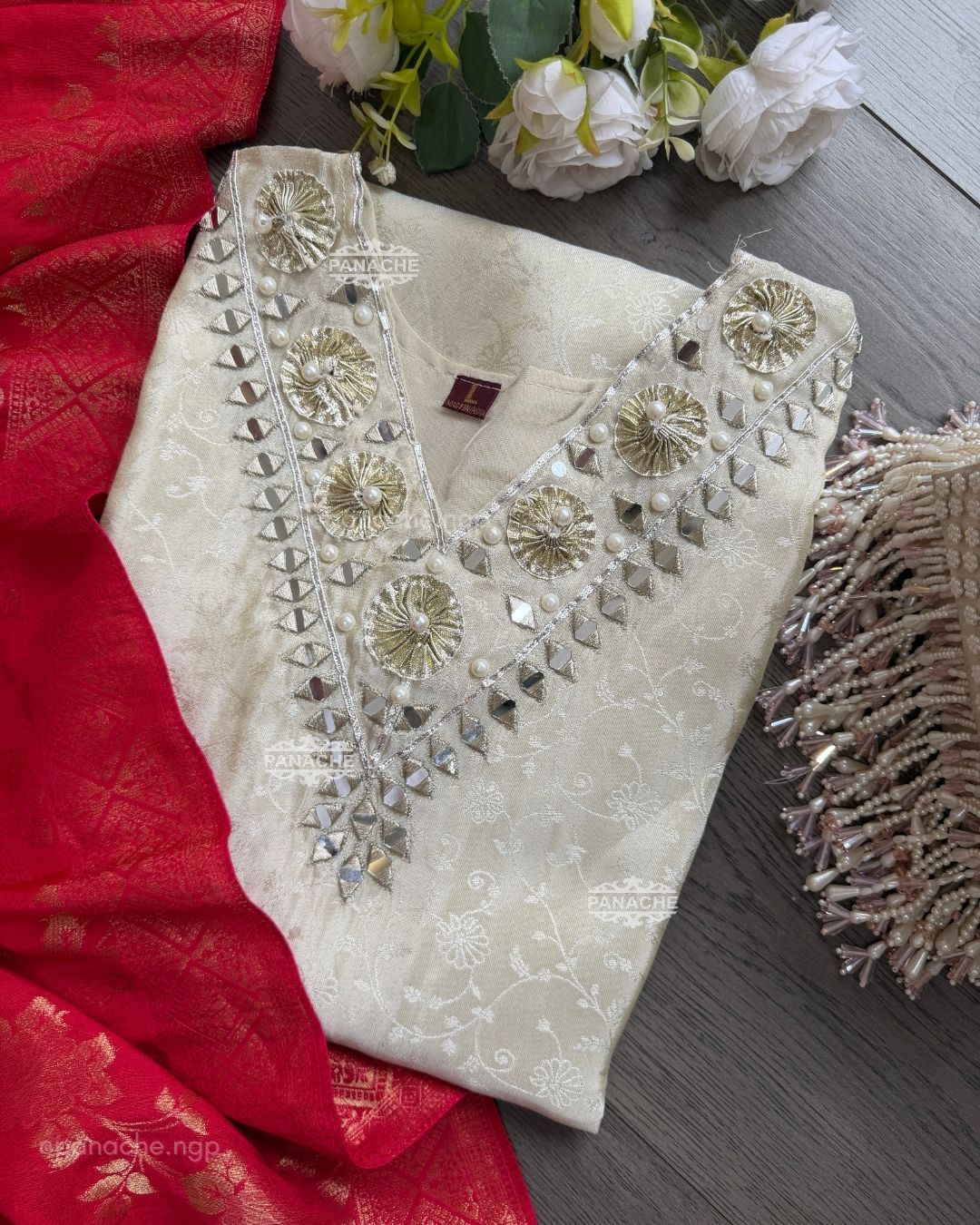 Ivory sindoori set