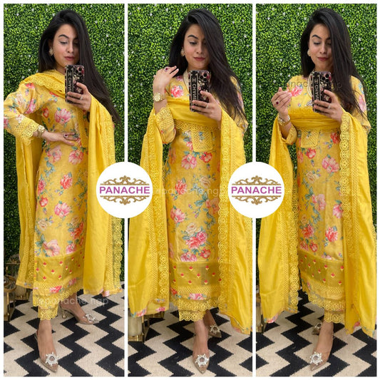 Sunshine mul dupatta set