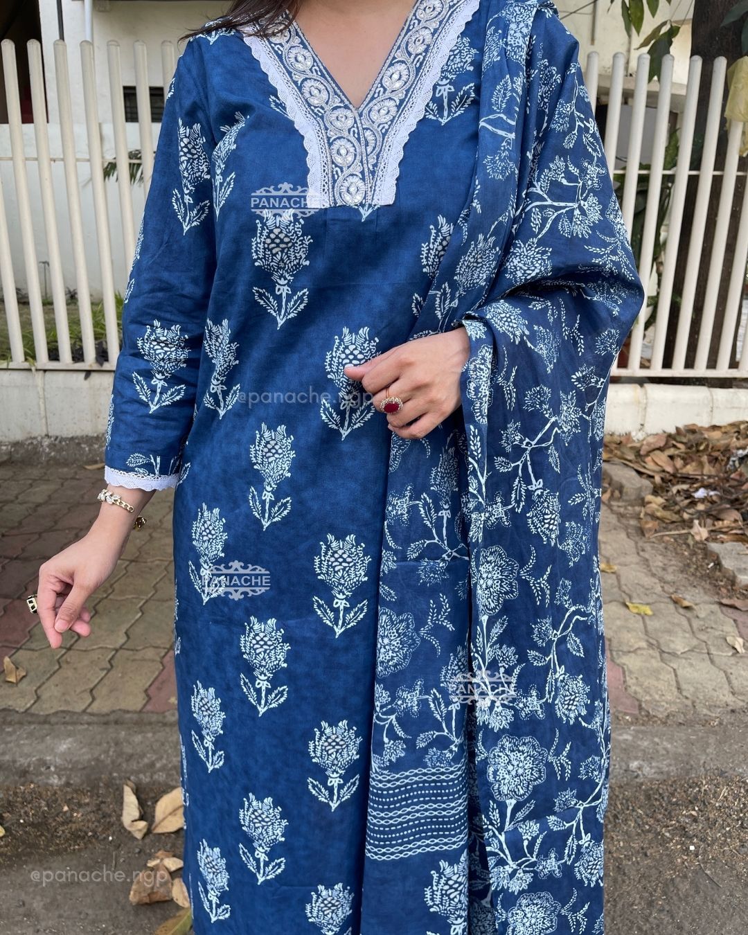 Print on print indigo set