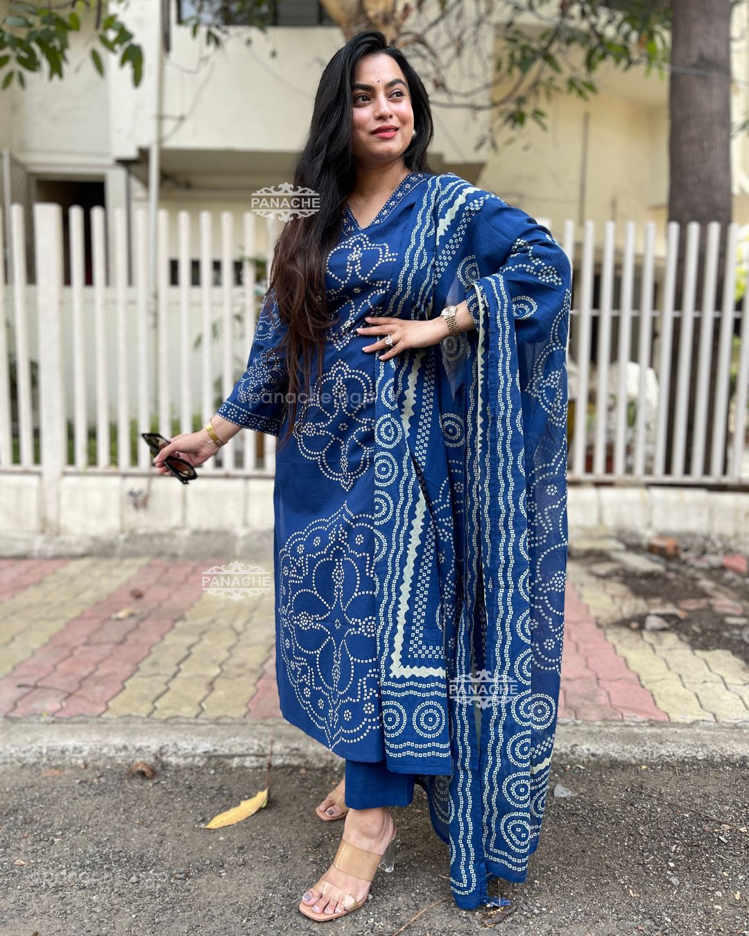 Bandhani mul cotton sets