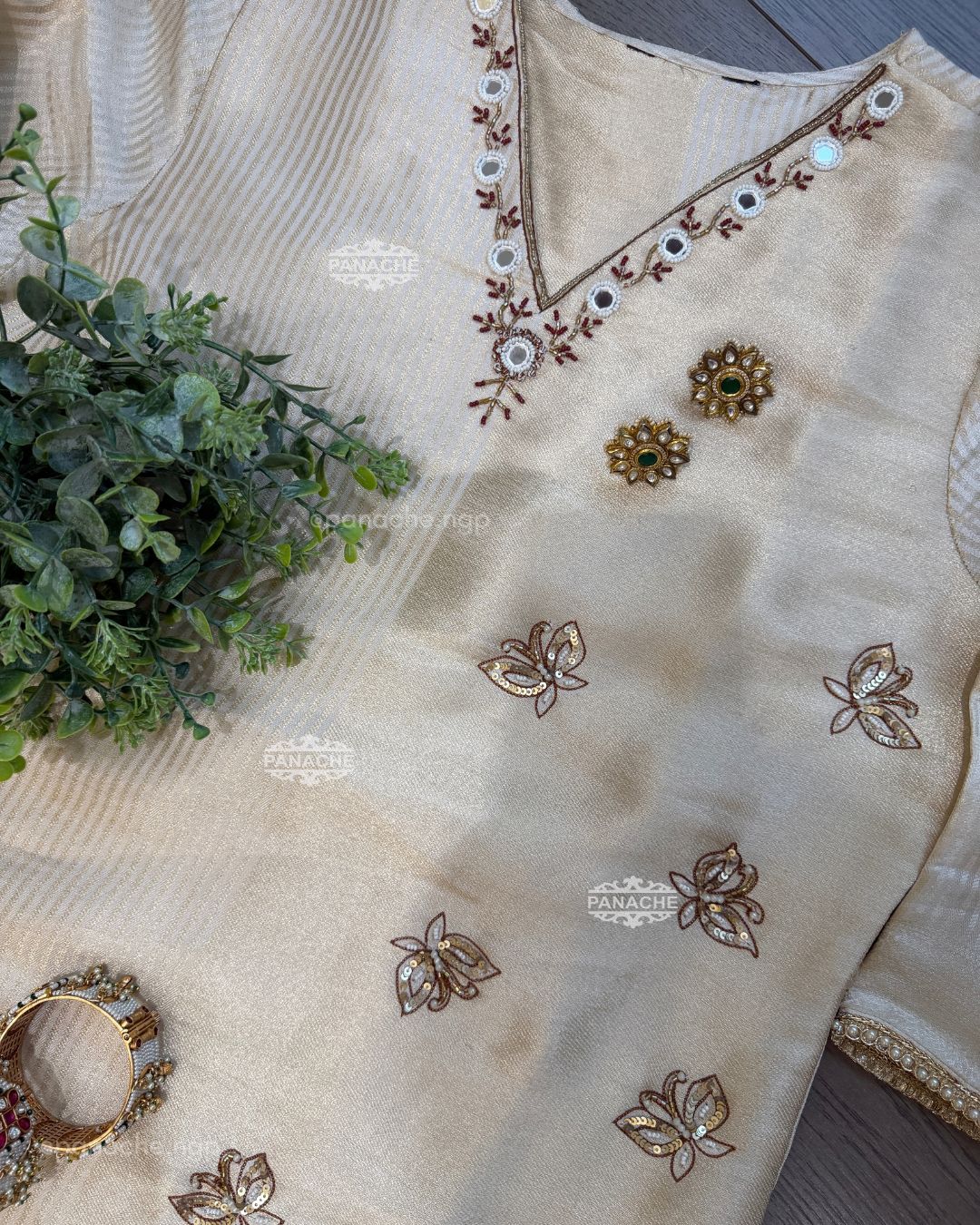Mogra gold suit set