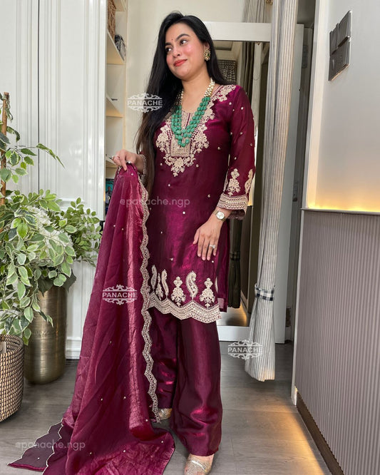 Wine party wear set