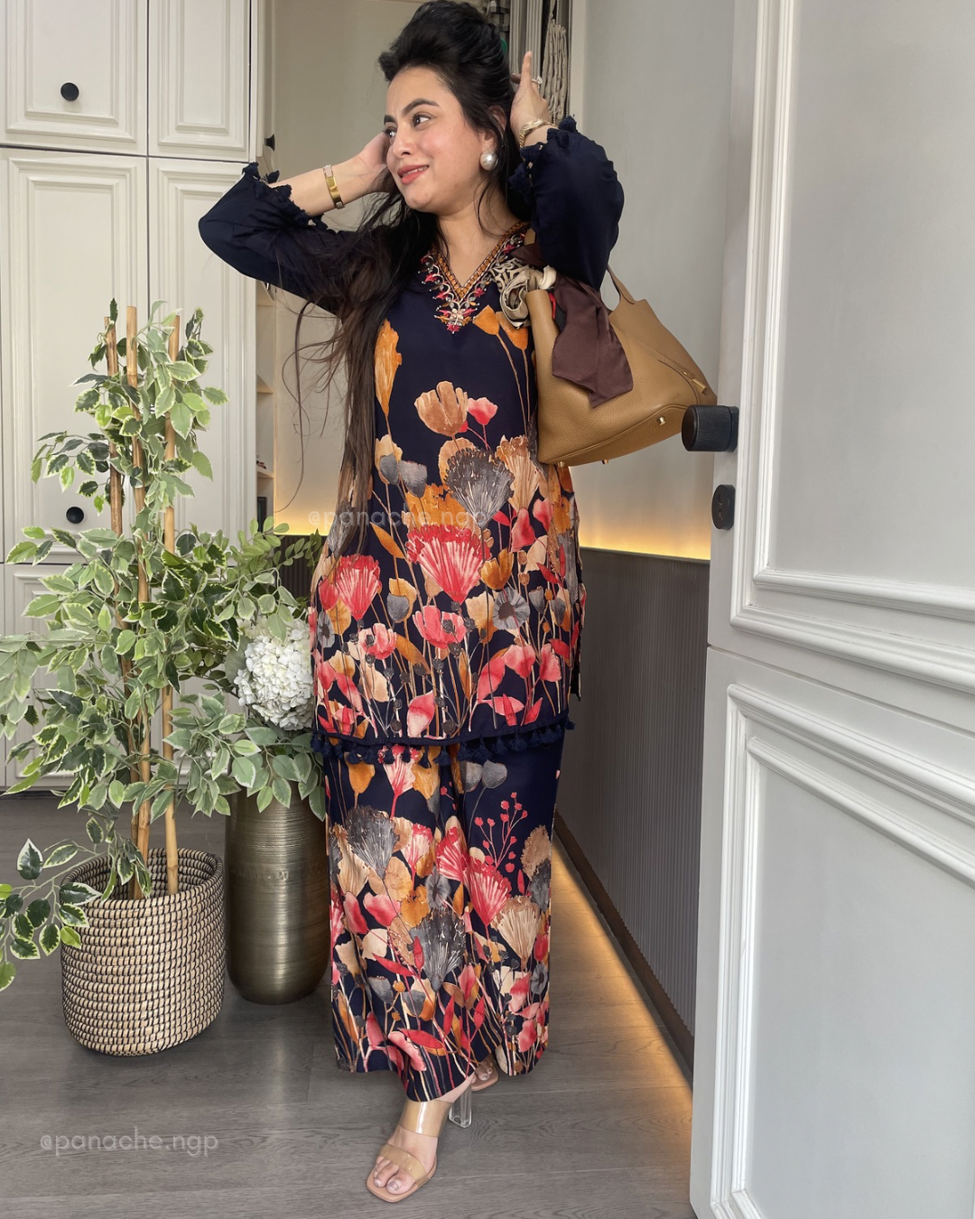 Crimson Bloom Co-ord Set