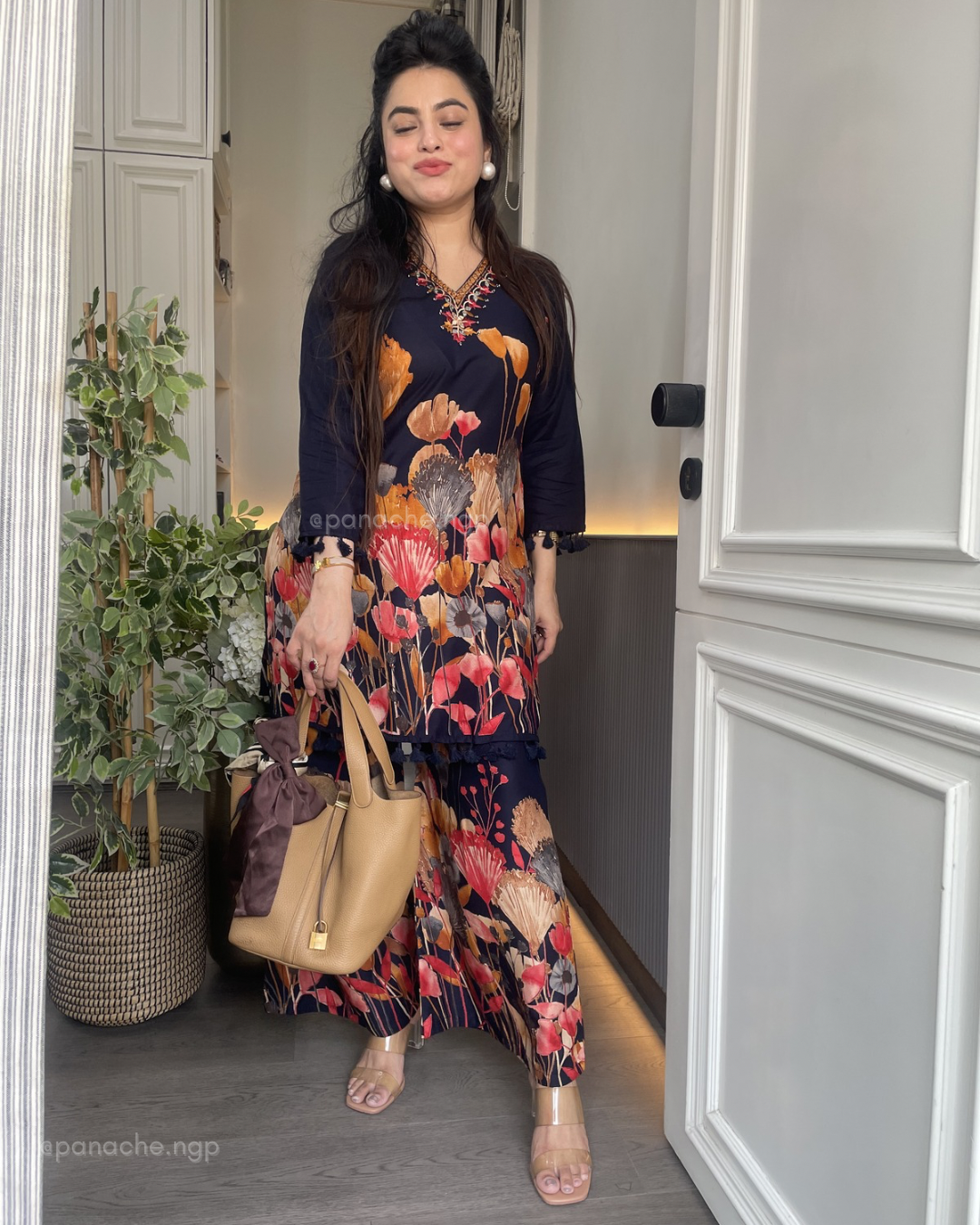 Crimson Bloom Co-ord Set