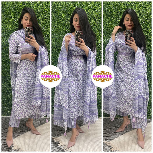 Lilac Cotton Set
