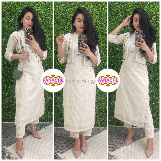 Jacket Kurta Pant Sets