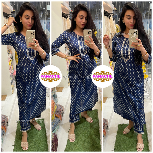 Cotton Indigo Set