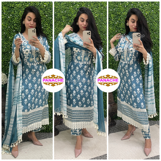 Soft Muslin Kurta Pant Set