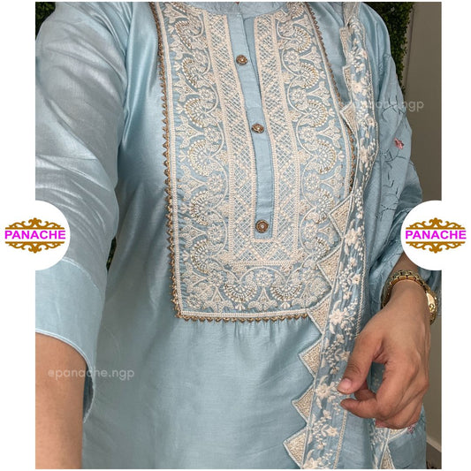 Pastels Kurta Pant Set