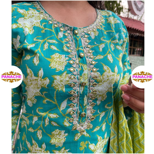 Green Cotton Set