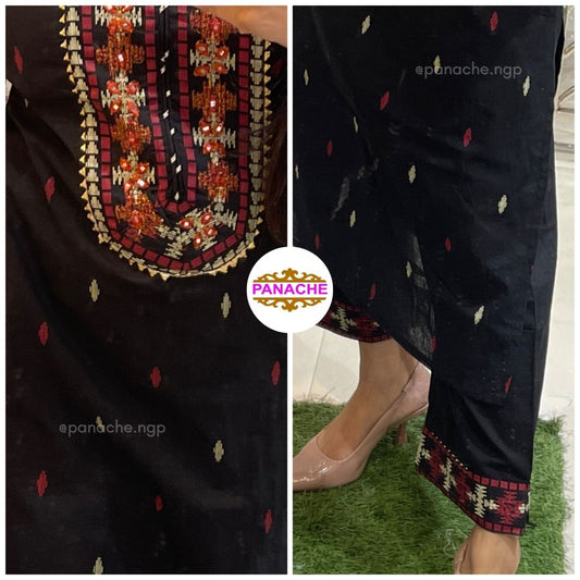 Black budget cotton set