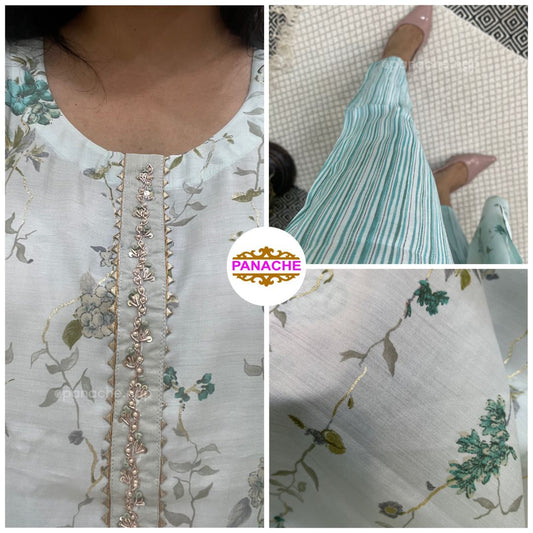 Muslin Kurta Pant Set