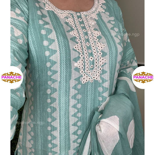Elegant and pastel kurta pant set