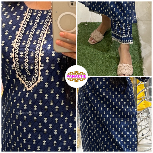 Cotton Indigo Set
