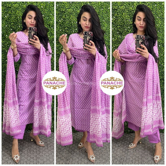 Lilac cotton set