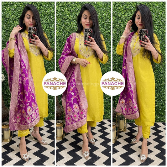 Trendy & vibrant silk sets!