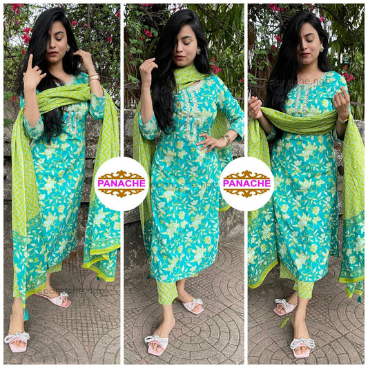 Green Cotton Set