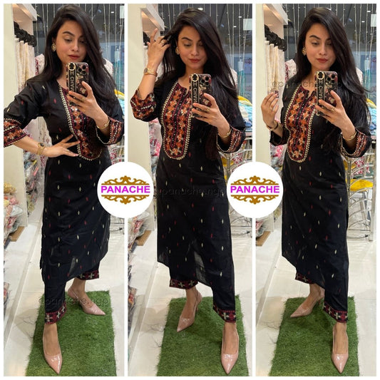 Black budget cotton set