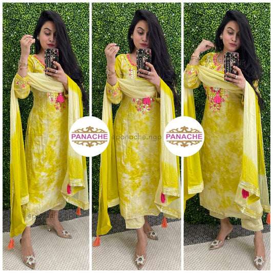 Funda collection in bright Shibori print