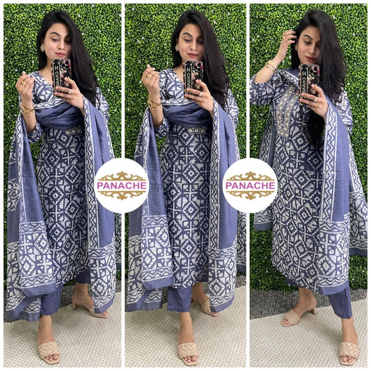 Baatik suits in silk