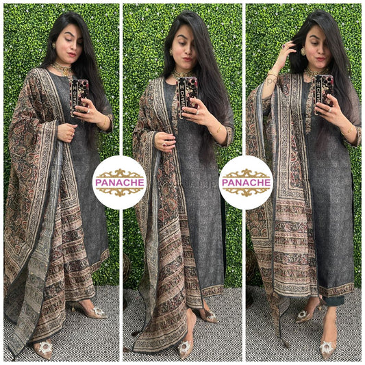 Ajrak Kalankari Suit Sets