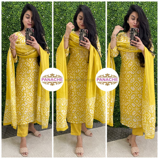 Baatik suits in silk