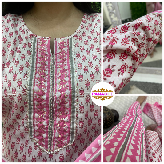 Baby Pink Cotton sets