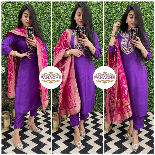 Trendy & vibrant silk sets!