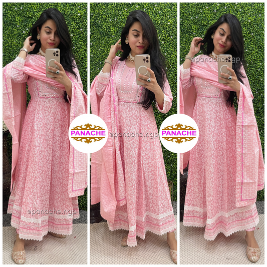Baby Pink Anarkali