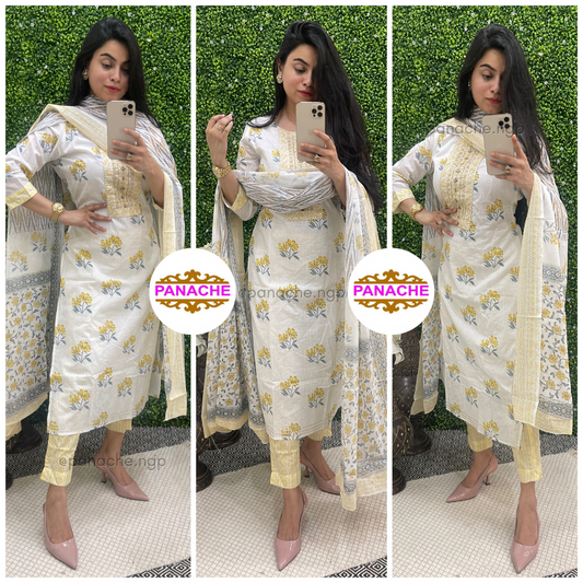Lemon Yellow Cotton Dress