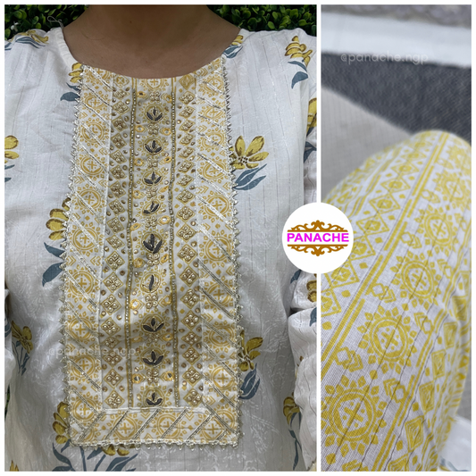 Lemon Yellow Cotton Dress